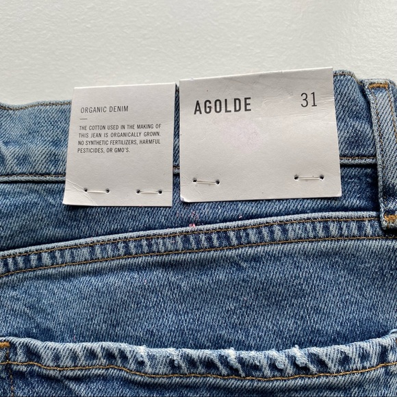 AGOLDE Nico Headlines Raw Hem Distressed Jeans 31 NEW - Picture 4 of 10